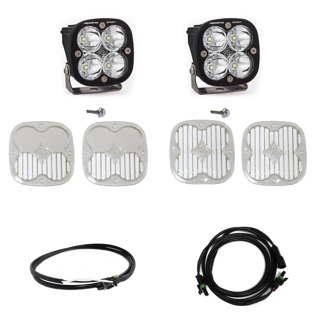 447755UP – BAJA DESIGN Driving/ Fog Light, LED Bulb 4 LED Bulbs 3 Inch Square 26 Watt Bulbs Amp Draw 2 AMP 42 Degree ...